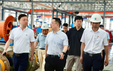 國(guó)家開發(fā)銀行四川分行領(lǐng)導(dǎo)一行來訪遠(yuǎn)東電纜（宜賓）調(diào)研